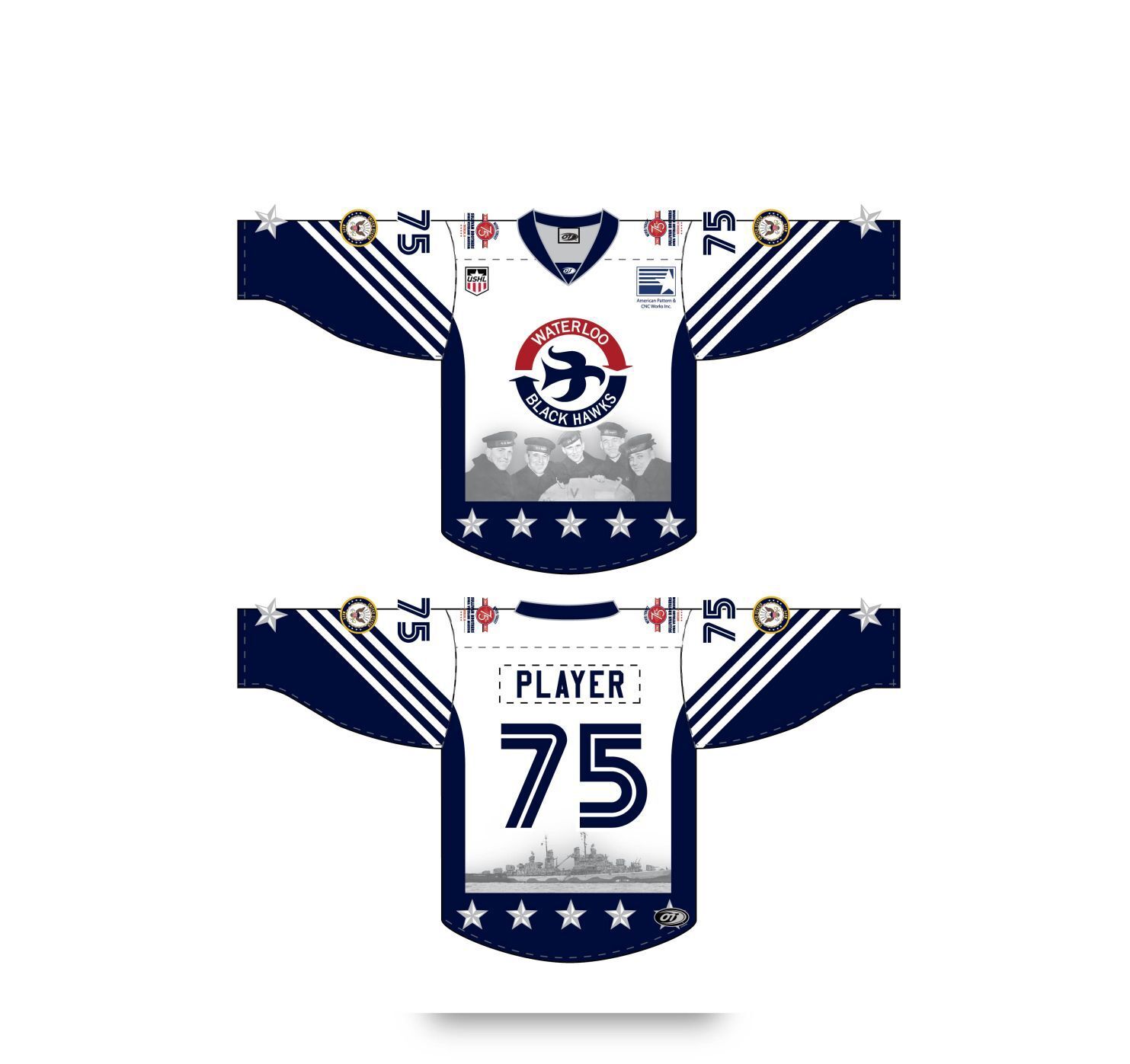 Sullivan Black Hawks hockey jerseys